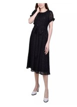 NY collection Women’s short sleeves belted swiss dot dress, size PS. - $15.90