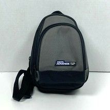 Game Boy Advance SP Nintendo Carry Case Mini Backpack Bag Gray Black Vintage - £20.36 GBP