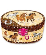 Oval-Shaped Musical Jewelry Box In The Shape Of A Hot Horse From Hot Focus. - $37.94