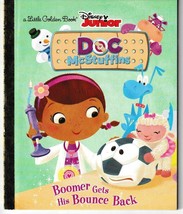 Boomer Gets His Bounce Back (Disney Junior: Doc Mc Stuffins) Little Golden Book - £4.55 GBP