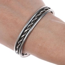 7&quot; Native American Sterling twisted wire bracelet - £178.60 GBP