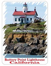 Battery Point Lighthouse Sticker Decal California R7296 - £2.12 GBP+