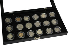Clear COIN HOLDER DOLLAR Case Storage display JAR TRAY BOX for 18 pocket... - $986.98 MXN
