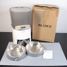 Aluke 6.5L Cat &amp; Dog Automatic Pet Food Feeder Bowl Open Box AS-IS A68 - £31.97 GBP