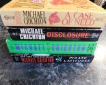 Michael Crichton lot of 4 Suspense Paperbacks - £6.36 GBP