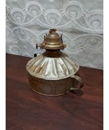 Antique Primitive Tin Soldered Oil Kerosene Lamp Lantern Old Americana - £14.92 GBP