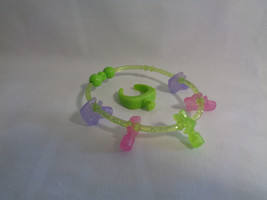 2 Piece Squinkies Replacement Accessories Bracelet &amp; Ring - Green - £3.82 GBP