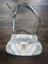 Melie Bianco Green Pebble Handbags With Bow - $14.96