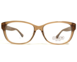 Coach Eyeglasses Frames HC6038F Amara 5094 Clear Brown Silver Crystals 5... - $65.23