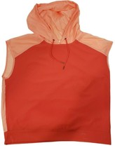 Avia Women&#39;s Short Sleeve Orange Pullover Hoodie Active Wear Size S/CH(4-6) New - £8.22 GBP