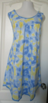 Betsy TW by Amanda Paige intimates short gown Blue/Yellow Print Size XX-... - $14.80