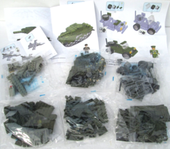 Best Lock Construction Toys Official U.S. Army Tank Jeep Jet Figure + Compatible - £9.55 GBP
