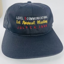 Hat Level 3 LVLT 1st Annual Shareholder Meeting Strapback Trucker Ball Cap 1998 - £15.62 GBP