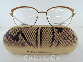 Dana Buchman Mrs. Gordon (Champagne) 53-16-140 Titanium Eyeglass Frames - £18.72 GBP