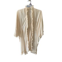 davi and dani Womens Size Small Open Front Cardigan Swimsuit beach coverup fring - £18.19 GBP