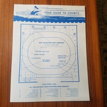 1961 Portland OR Boat, Trailer, Sport Show Guide Exhibitor Map Brochure Vintage - £7.63 GBP