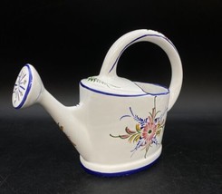 RC CL Ceramic Watering Can Hand Painted Made In Portugal - $19.79
