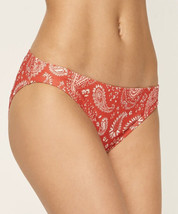 NWT MICHAEL KORS Womens Coral Stretch Bikini Swimsuit Bottom Small Geran... - $14.19