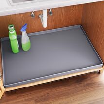 High-Quality Waterproof Sink Mat 34" x 22" - Organize Your Cabinets with... - $32.62