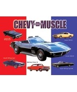 Chevy Muscle Cars on a tin metal sign - €21,71 EUR
