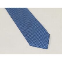Men's Michael Kors Tie Classic Woven Silky Feel #MK-4 Blue Dots image 2