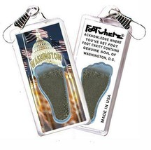 Washington, D.C. FootWhere® Souvenir Zipper-Pull. Made in USA - £6.29 GBP