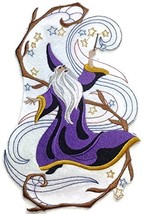 Custom and Unique Magical Wizards Collection [ Wizard in Fantasy Garden ] Embroi - £15.42 GBP