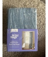 Wild Sage Valentina 50X84” Rod Pocket Back Tab Curtain 1 Single Panel Bl... - $711.88 MXN