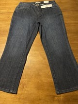 Coldwater Creek Women&#39;s Jeans Mini Boot Cut Crop Blue Stretch Size 6 NWT $70 - £27.69 GBP