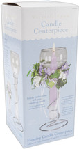 Single Floating Glass Taper Holder Silver St and  - $651.67 MXN