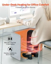 Under Desk Space Heater Foldable Foot Warmer Portable for Home Office - $1,983.33 MXN