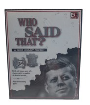 Who Said That? A Quiz Jigsaw Puzzle Brand New - Factory Sealed - $178.65 MXN