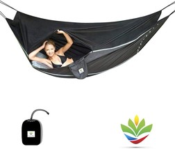Bug-Free Hammock Tent With Integrated Inflatable Pad Sleeve For A, And Bug Net. - £105.52 GBP