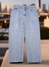 Lee Vintage 90's Denim Jeans Men's Size 34x29 Distressed Straight Leg Pa... - $39.60