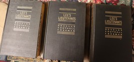 3 volume set of Lee&#39;s lieutenants by Douglas Freeman 1943-44 Charles Scr... - £74.70 GBP