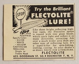 1949 Print Ad Flectolite Fishing Lures Brilliant Spoons Rochester,NY - £7.06 GBP