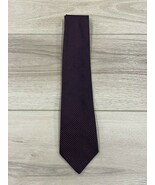 CHARVET Red Navy Geometric Weave Box Silk Tie France - $211.85 CAD