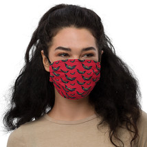 Nice Black Bats Halloween Style Red Face mask - £13.63 GBP