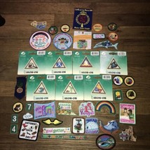 Lot of Girl Scout 47 Merit Badges, Pins And Other Patches Early 2000s Till 2009 - £35.61 GBP