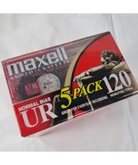 NEW Maxell UR 120 minutes Blank Audio Cassette Tapes Normal Bias 5-Pack ... - $570.20 MXN