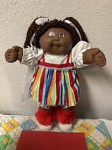 Vintage Cabbage Patch Kid Girl African American Brown Hair &amp; Eyes HM#3 1985 - £164.37 GBP