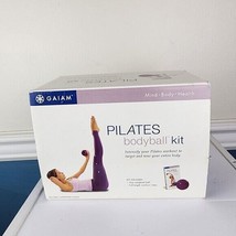 Gaiam Pilates Bodyball Kit Weighted Ball And VHS Workout Video - £19.11 GBP