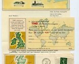 Time Magazine Subscription Letter &amp; Response Card from London 1954 Maps - $27.69