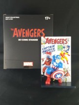 The Avengers 3d Comic Standee Captain America Marvel Loot Crate NEW Comic #4 - £11.60 GBP