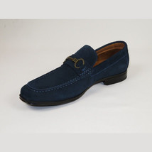 Men's Shoes Steve Madden Soft Suede Leather upper Slip on GADDIS Navy Blue image 4