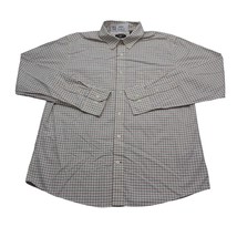 Dockers Shirt Mens L White Red Blue Plaid Dress Work Button Up Outdoor Pockets - £14.86 GBP