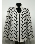 White Woman Leather Jacket Women Coat Zipper Short Light V Collar All Si... - £176.93 GBP
