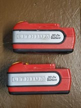 2 Dead Craftsman Professional 20v Battery Model 320.25708 For Parts  - $9.50