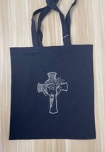 Jesus Cross Embroidered cotton tote bag, shopping bag - £7.81 GBP