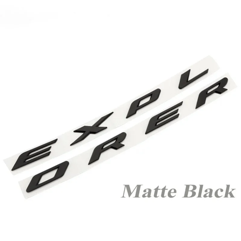 3D ABS Logo EXPLORER Letters Emblem Car Front Hood Bonnet Badge For Ford EXPLORE